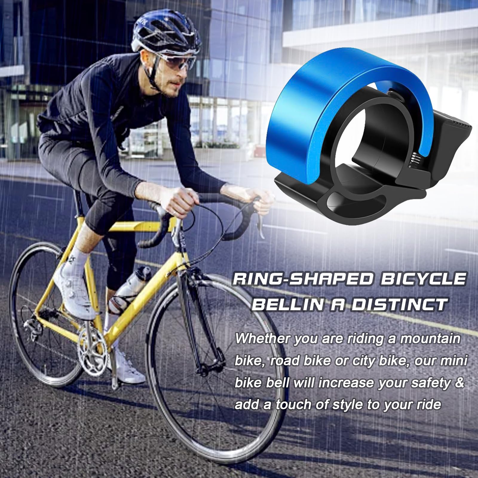 Fahrradklingel Mini Aluminium Super Laut  Fr MTB Rennrad Ebike 19-25,4 Mm  Lenker