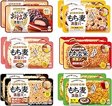 UHA Mikakuto (Yuha Mikakuto), Glutinous Barley & Glutinous Brown Rice Bar Starter Set, 6 Types x 2 Bags (Breakfast, Emergency Food, Snack, Night Snack)