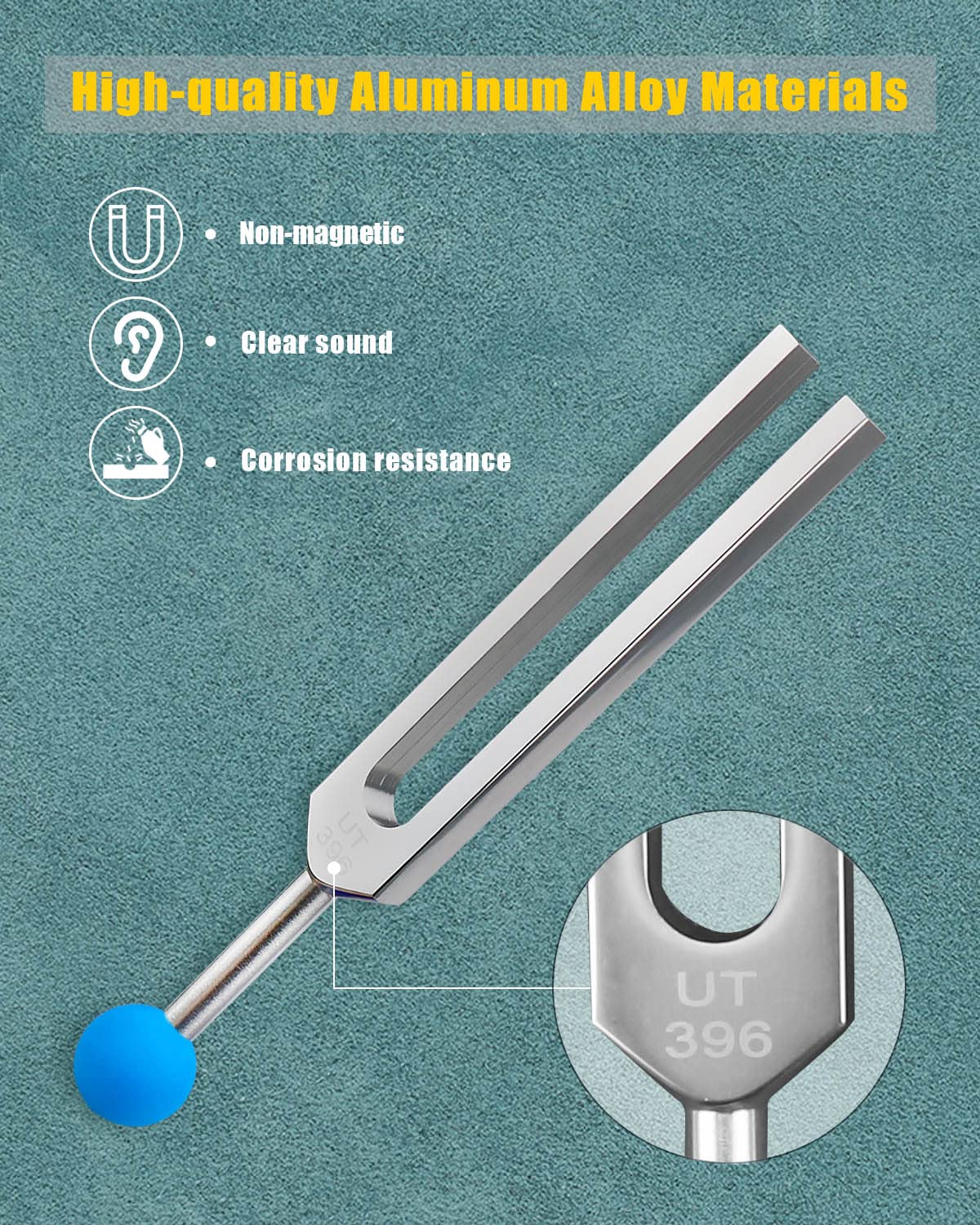 Stimmgabel-Set, 9-teilig, Stimmgabeln mit Reflexhammer für DNA-Heilung, Chakra-Soundtherapie, für Buddhisten, Yogalehrer, Klangheiler (174 Hz, 285 Hz, 396 Hz, 417 Hz, 528 Hz, 639 Hz usw.) | Enthält 174 Hz, 285 Hz, 396 Hz, 417 Hz, 528 Hz, 639 Hz, Frequenze