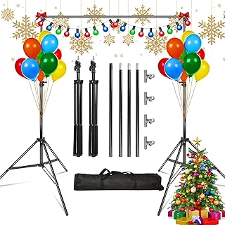 iMounTEK Backdrop Stand, Photographic Studio Photo Backgrounds 10ft Adjustable Photo Backdrop Stand Kits with a Carrying Bag Photo Backdrop Stand for Parties/Photography/Wedding