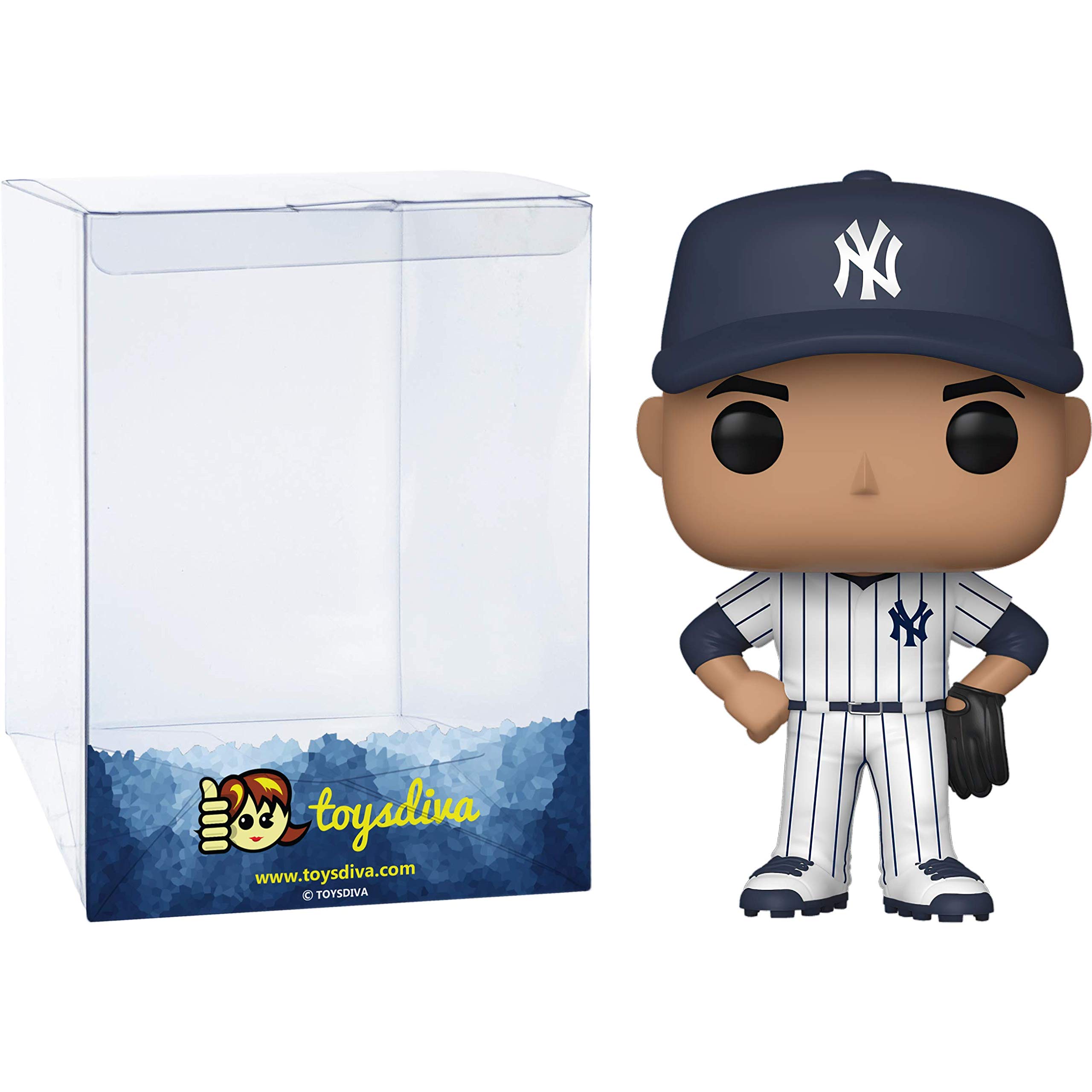 Gleyber T o r r e s : P o p ! Vinyl Figurine Bundle with 1 Compatible 'ToysDiva' Graphic Protector (048 - 47101 - B)