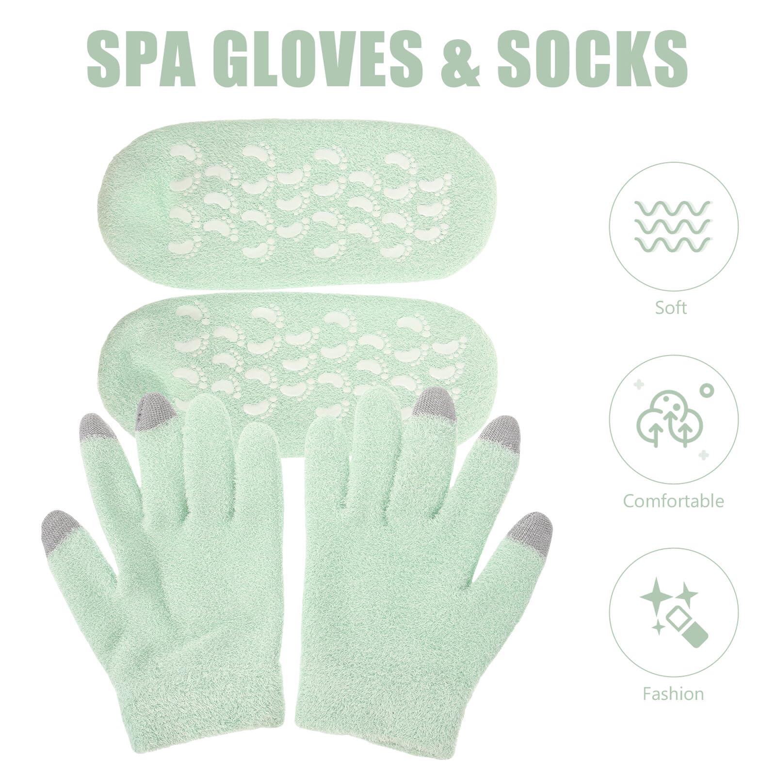 Guantes Hidratantes para Manos Secas y Agrietadas para Mujeres Hilo de Pluma, Aumento de Flexibilidad y Suavidad, Ideales para Cuidado la Noche
