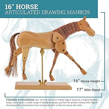 Amazon.co.jp: U.S. Art Supply 木製16インチ 馬のアーティスト 描画