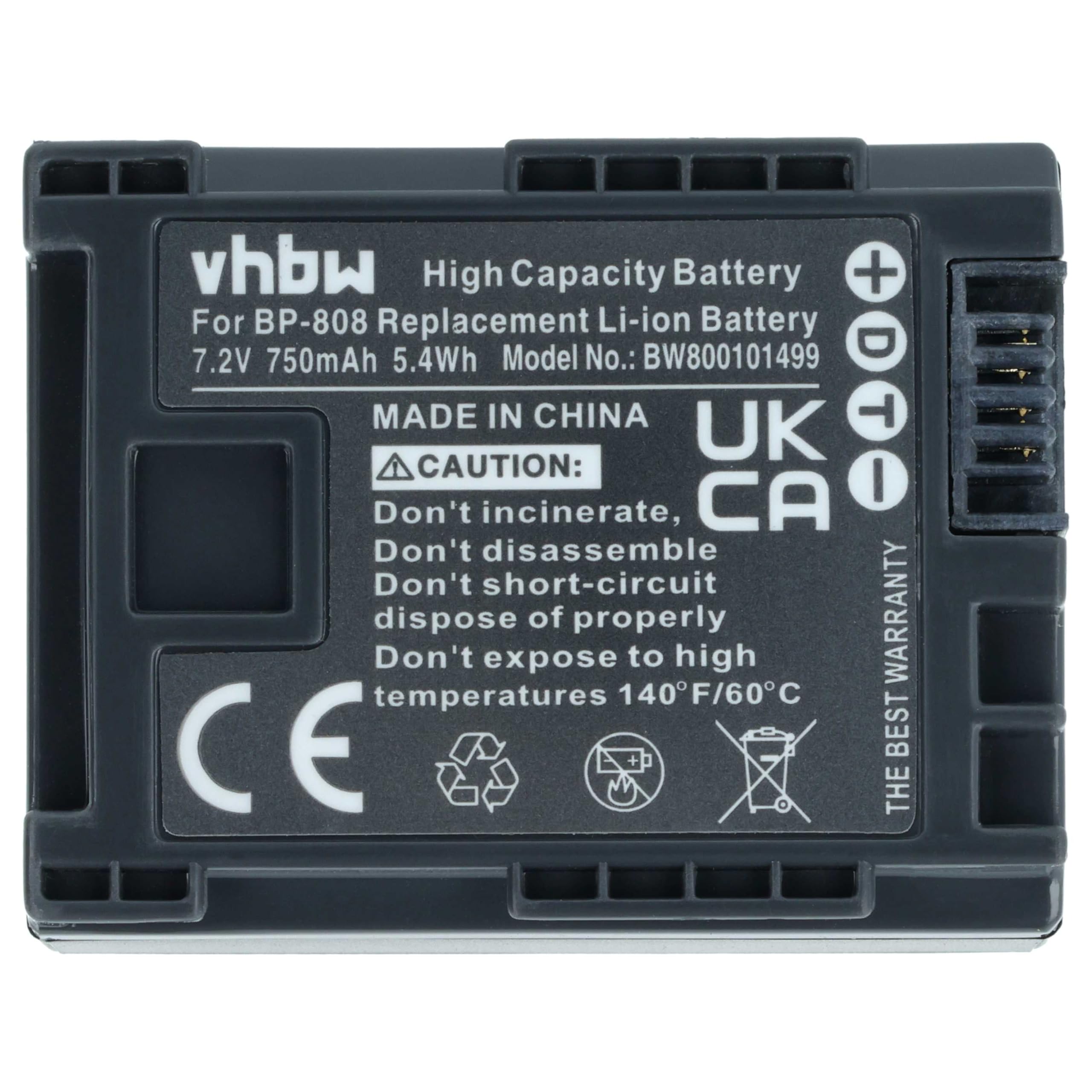 Batterie 7.2v Vhbw 1x Batterie Compatible Avec Canon Legria FS22