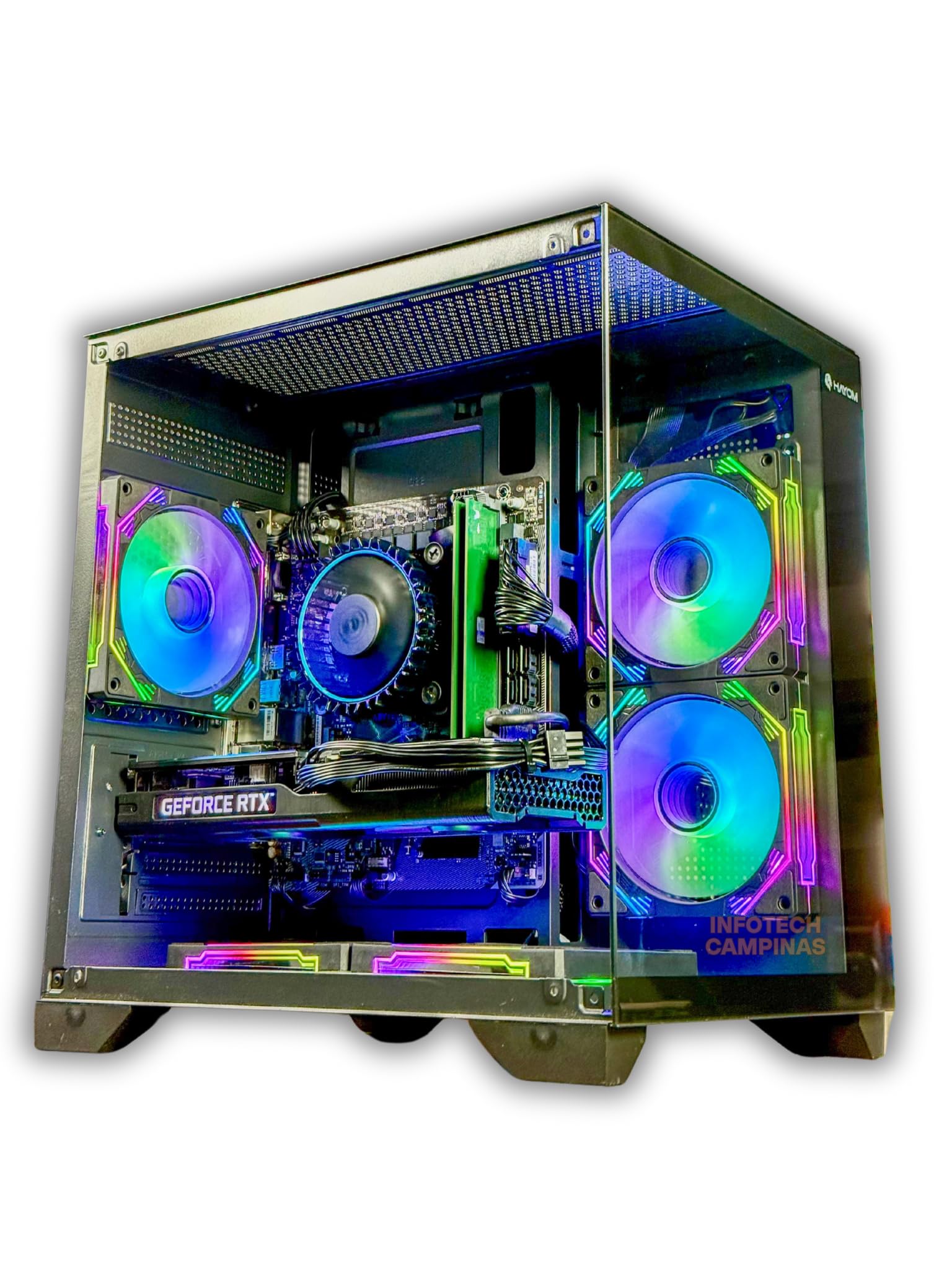 PC Gamer Black Intel i5 12400 | RTX 5060 TI GDDR7 | 32GB DDR4