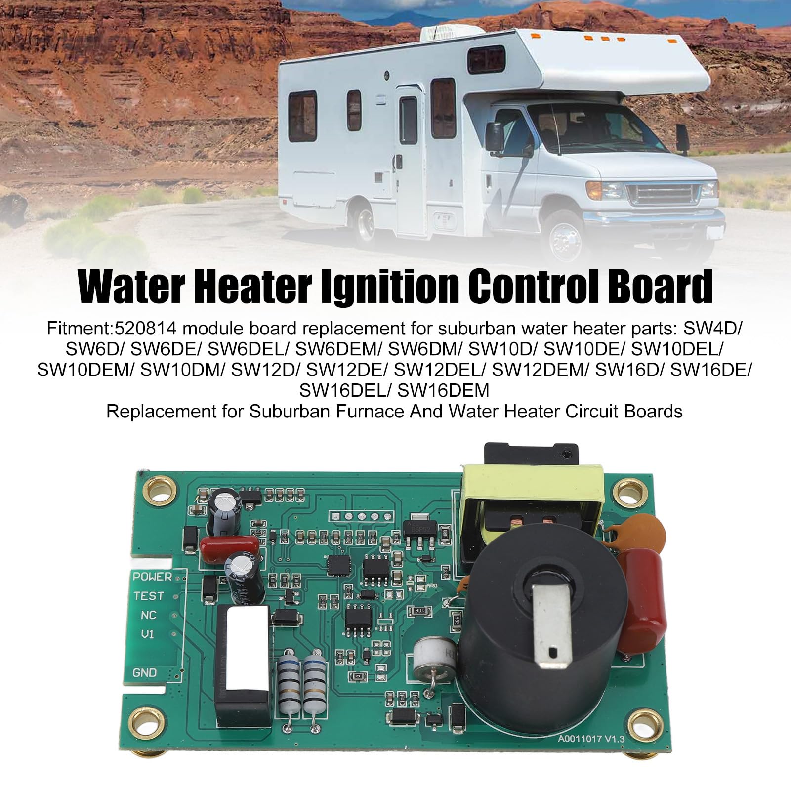 PenRux RV Water Heater Ignition Control Circuit Board, Water Heater Circuit  Control Board 520814 Replacement for Suburban Furnace SW4D SW6D SW6DE  SW6DEL : Amazon.co.uk: Automotive