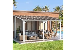 AECOJOY Large Wall-Mounted Gazebo