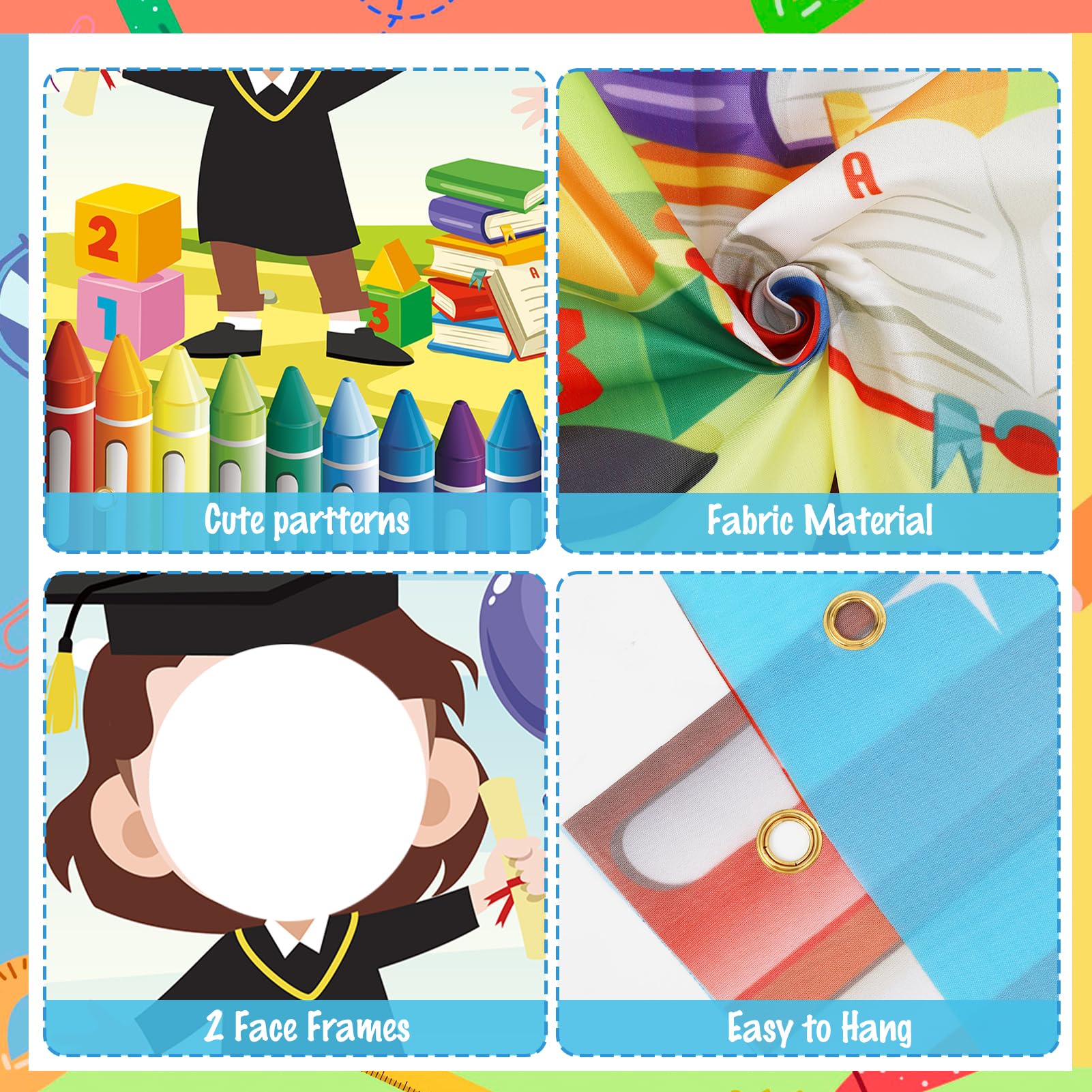 HOWAF Preschool Graduation Photo Banner - Image 3