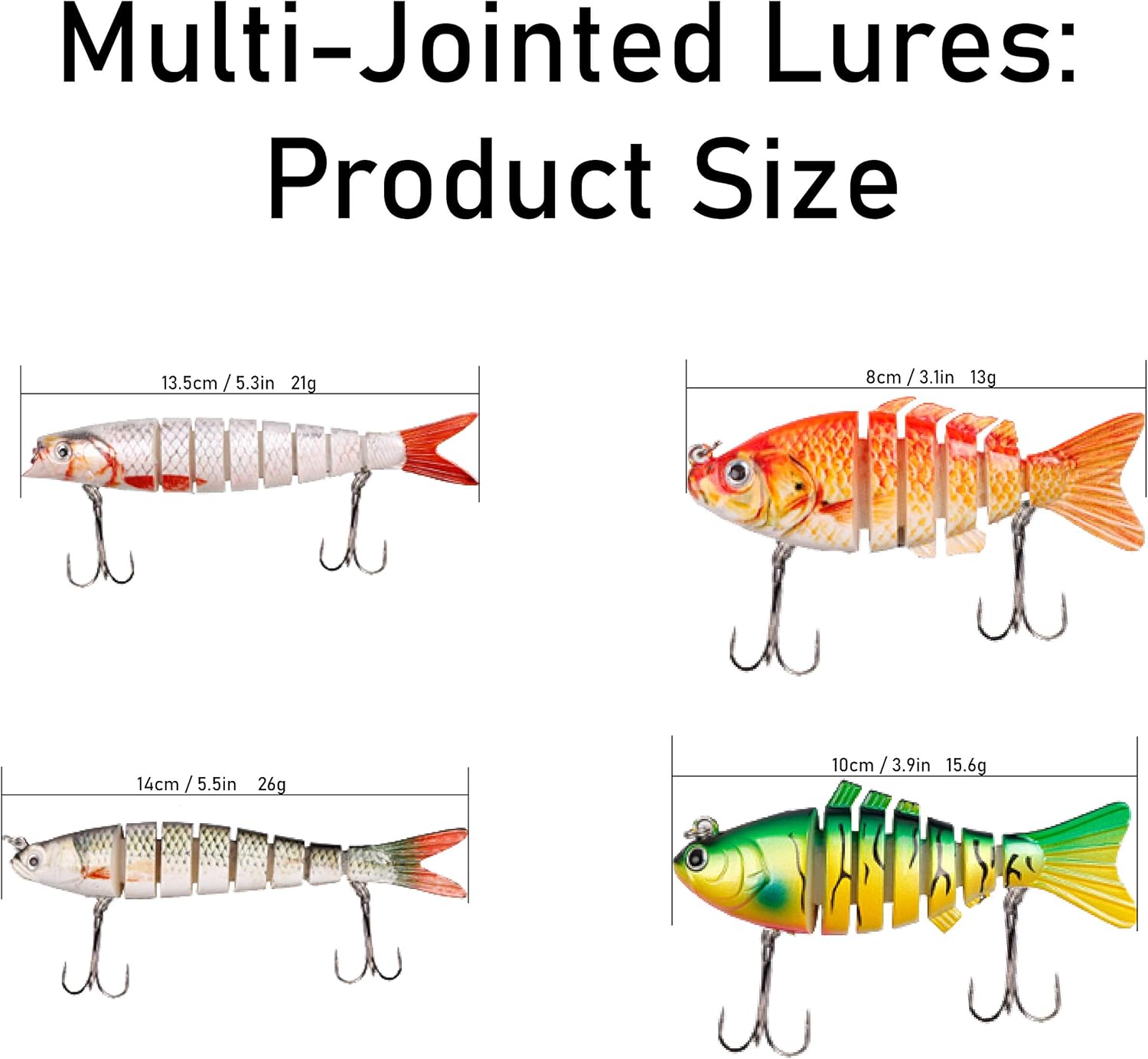 Ascent Fishing Kit Gift Boxed - 74pcs Combo Set Including Segmented Lures, Crankbaits, Plastic Worms, Topwater Lures, Tackle Box - Gift Idea for Father, Men, Women, Kids