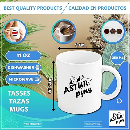 Miniatura 3 de ASTUR PINS - Mug FLAG PONTE DA BARCA - LIST OF PORTUGUESE MUNICIPAL FLAGS - PORTUGAL - 350ml, 11 oz, coffee cups, home essentials, specially for