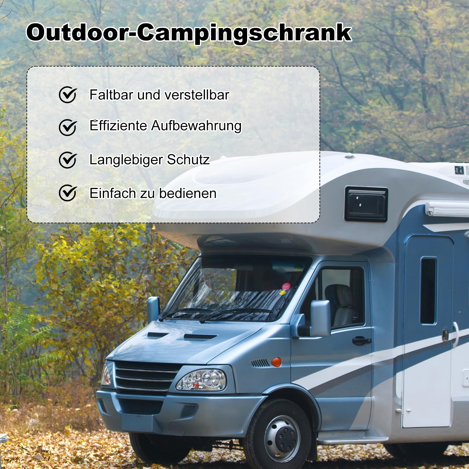 Armario de Camping,36" Mueble Cocina Camping,Armario Plegable,Altura Ajustable,para Jardín, Fiesta, Picnic