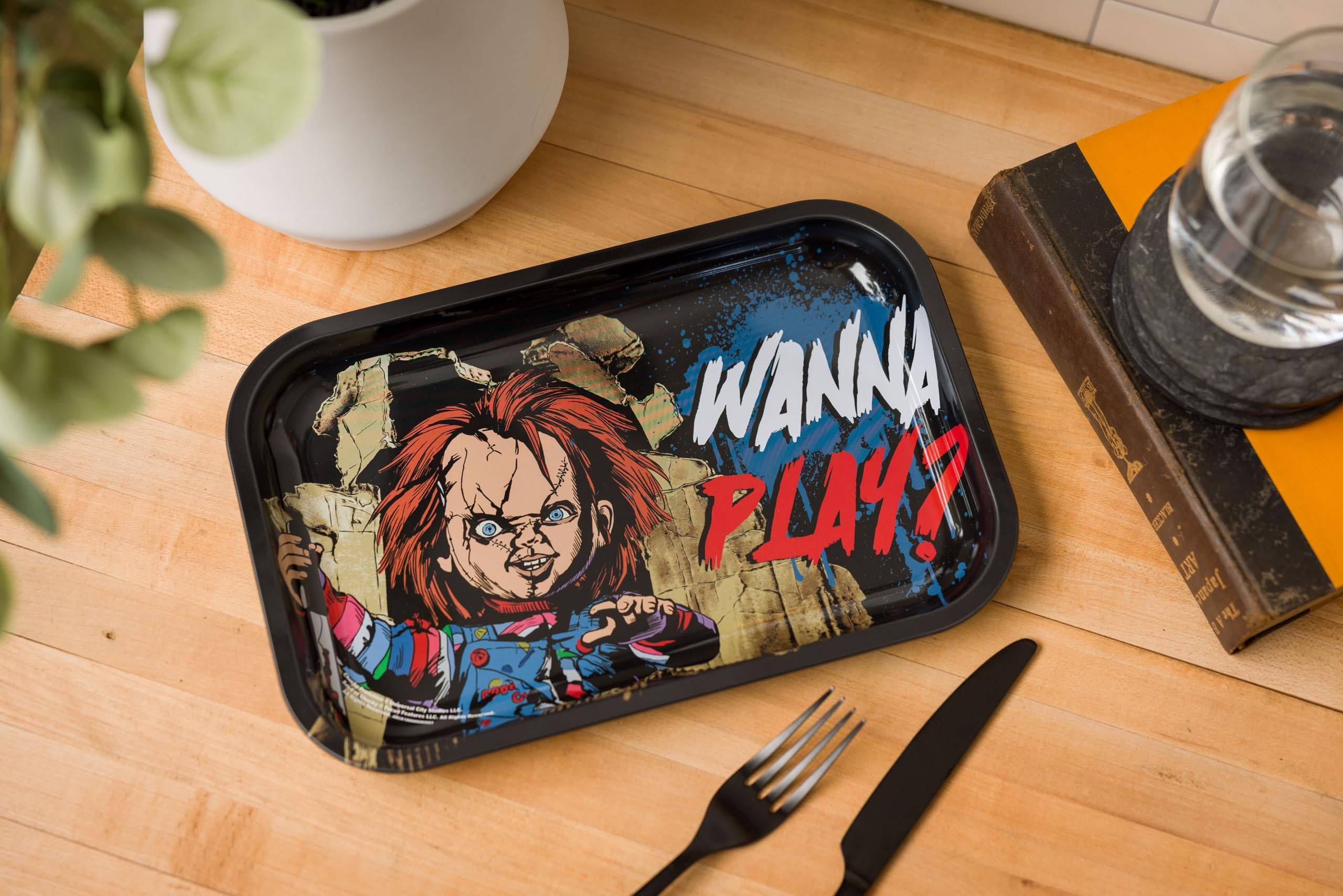Amazon.com | Silver Buffalo Chucky Wanna Play? 11.3