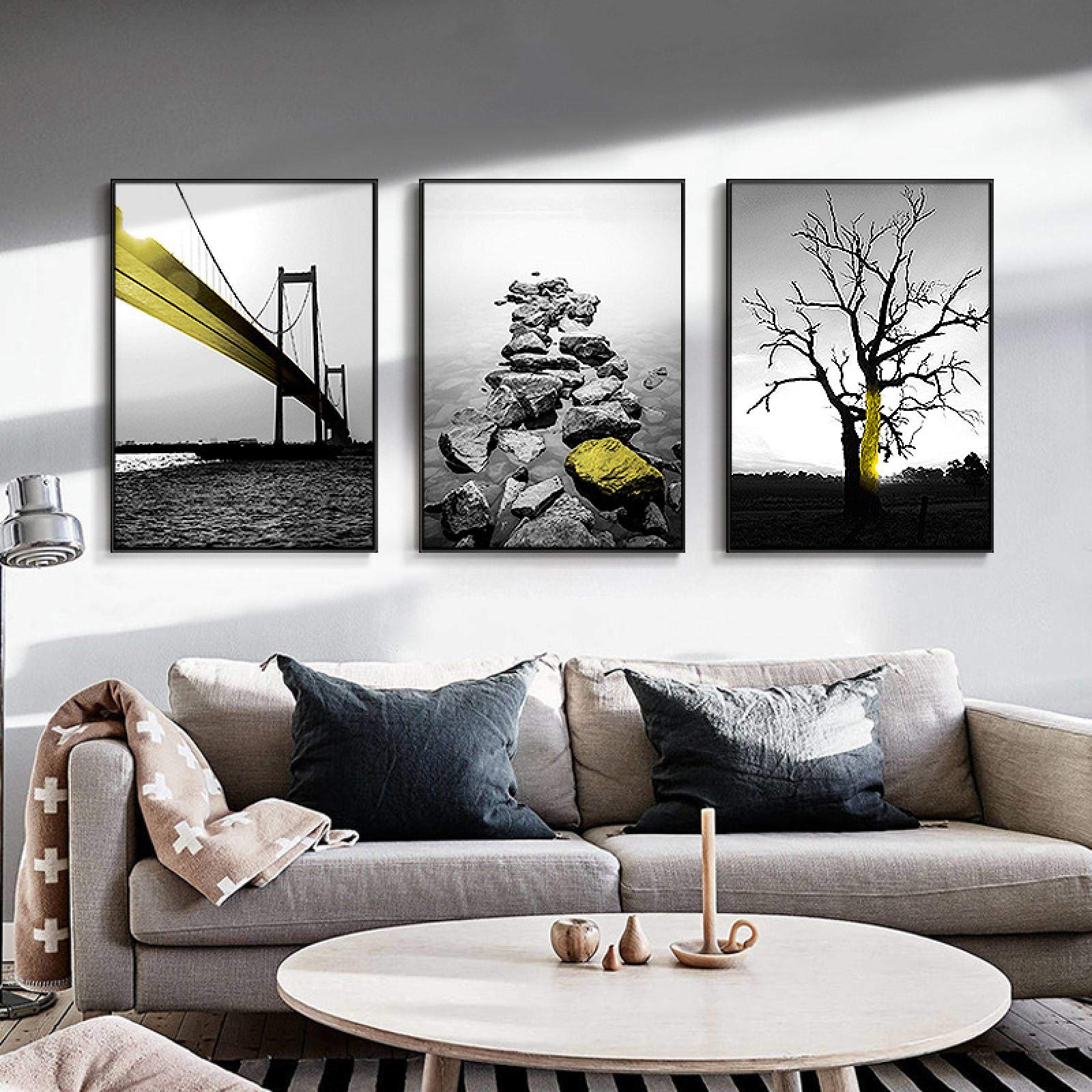 Affiche sur toile moderne pour décor de bureau et chambre d'hôtel