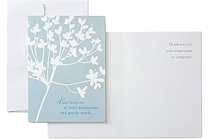 Hallmark Empathy Thank You Cards for Sympathetic Acknowledgement (20 Count)