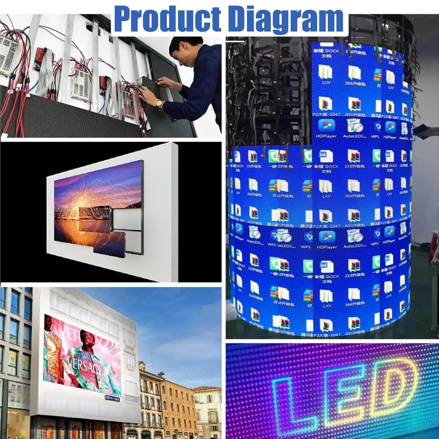 Ventosa de vacío para Mantenimiento Frontal de Pantalla LED eléctrica, Capacidad de Carga de 30 kg, Ventosa de Mano de 30 kg, para Pantalla LED Curva