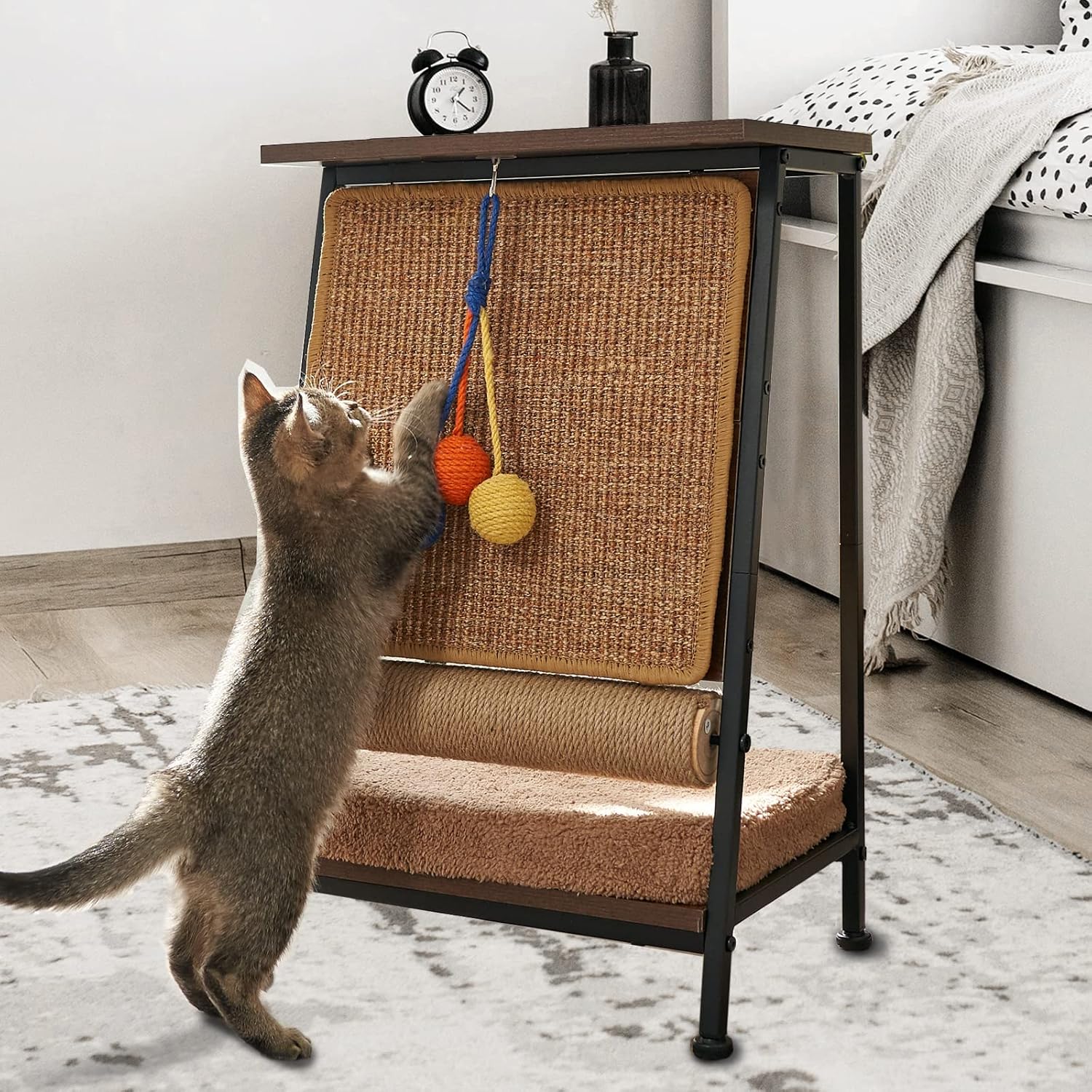 Cat Furniture End Table with Cats Scratcher Small Sofa