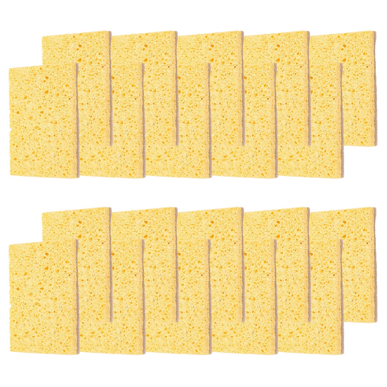 Éponge de cuisine pâte de bois naturelle et chiffons pour ustensiles de vaisselle x20