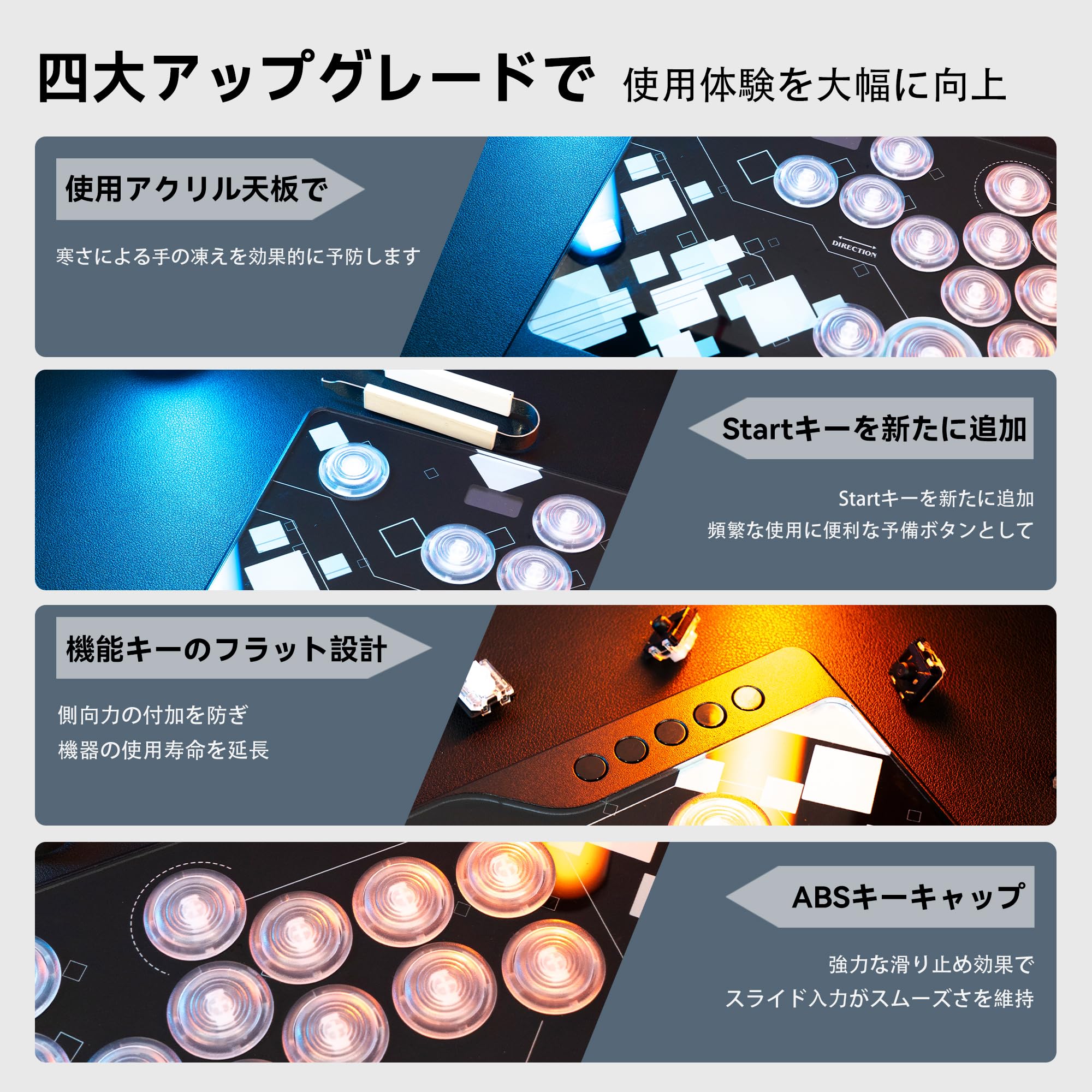 Amazon | TIKITAKA FTG M3 レバーレスコントローラー 0.5mmの超速発動