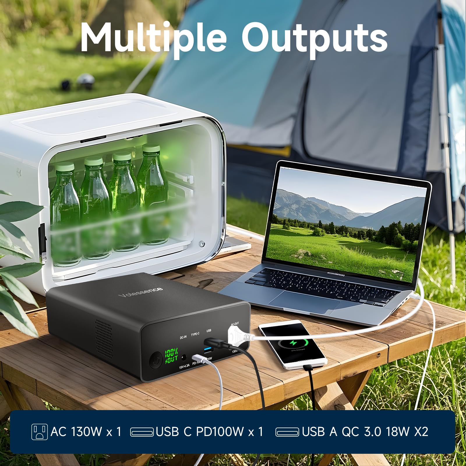 Amazon.com: Portable Power Bank with AC Outlet 130W