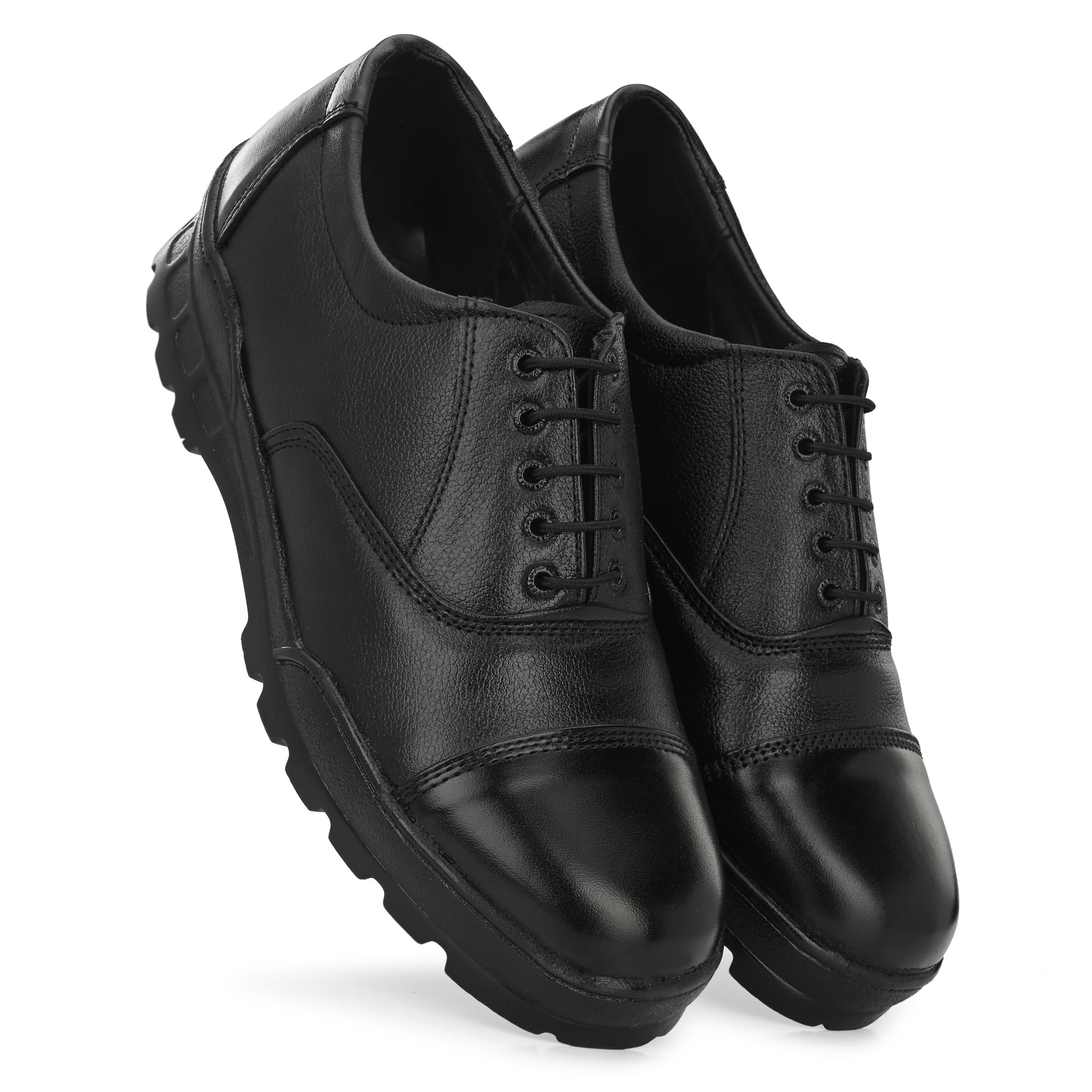 Mens Leather High Heel Safety Shoes, Black, for Police, Fire, and Military Use (Black, 9) (B0D2KV383G) Amazon Price History, Amazon Price Tracker