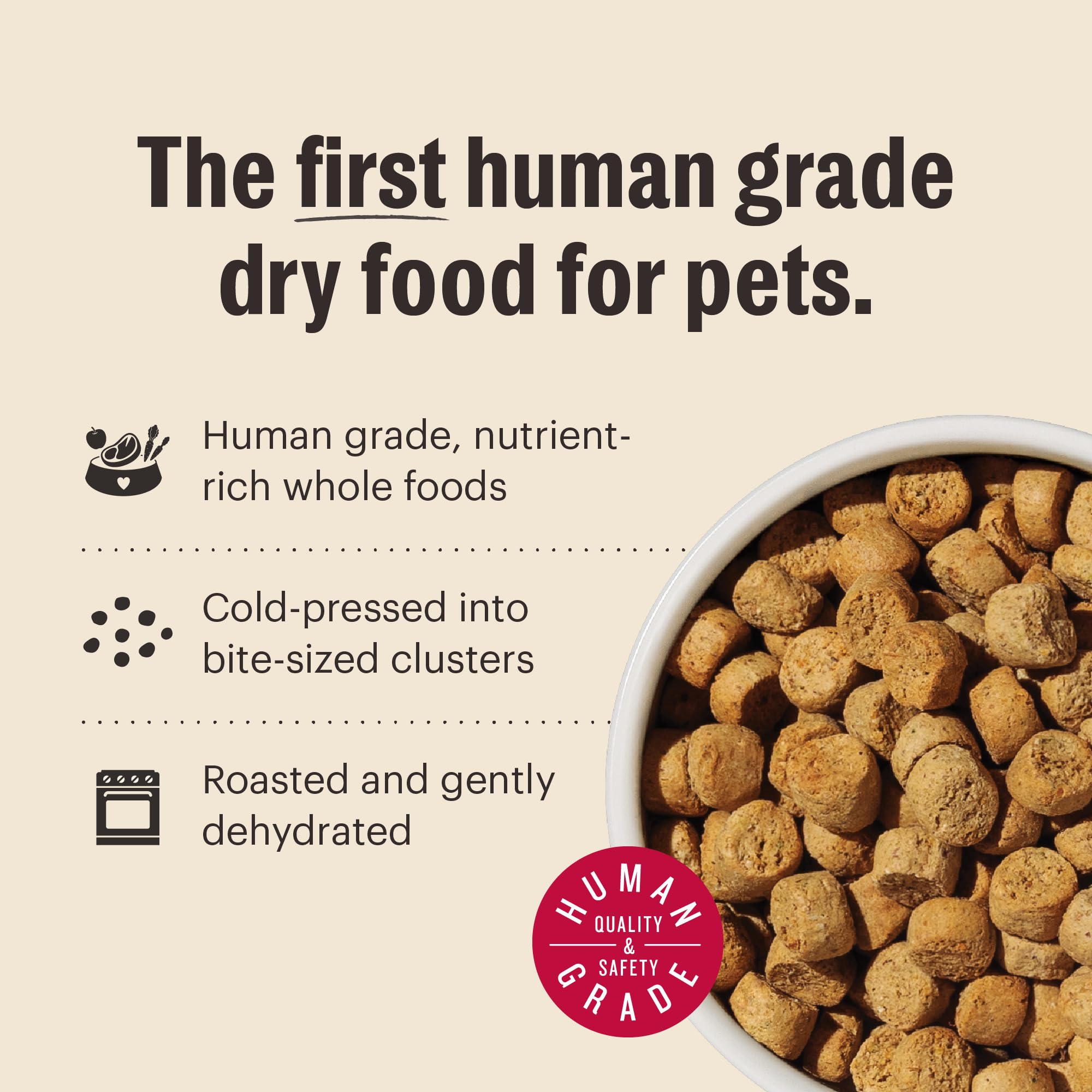 The Honest Kitchen Clusters Whole Food Whole Grain Kurczak & Owies sucha karma dla psów, worek 5 funtów
