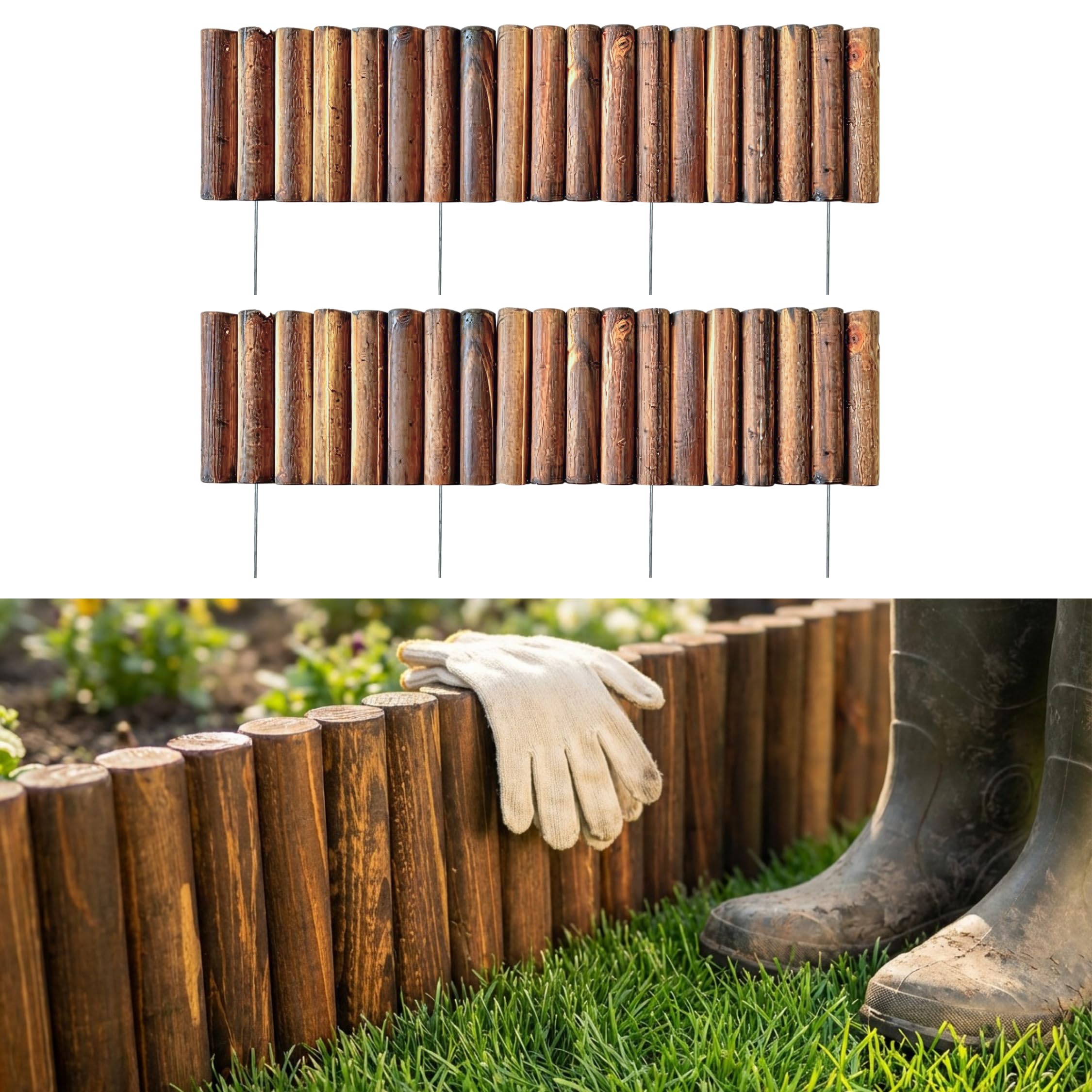 Photo 1 of LaLaGreen Wooden Fence Panel - 2 Pack
