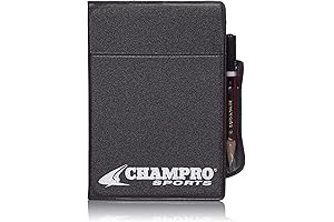 Umpire Lineup Card Holder Sports Referee Wallet Black - New