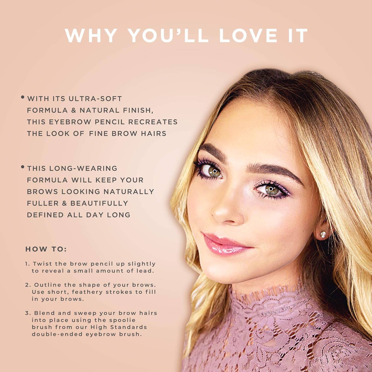 Pretty Vulgar Defined Brilliance Eyebrow Pencil, Dual-Sided Eyebrow Definer Pencil, Natural Finish, Long-Wearing, Water-Resistant, Vegan, Gluten-Free & Cruelty-Free, 0.35g / 0.012 Oz. - Image 6