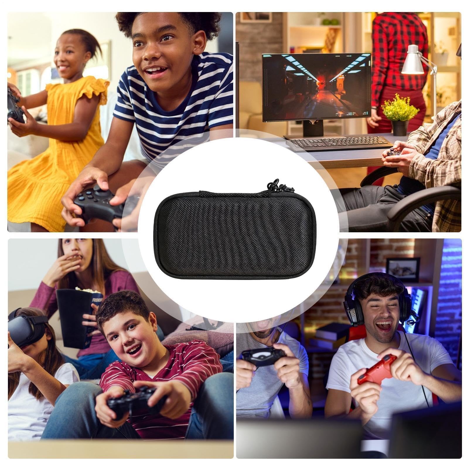 Funda de transporte para consola de juegos, bolsa portátil para jugadores y coleccionistas, ideal para viajes, universidad, dormitorios, uso doméstico y viajes por carretera, transportador de equipos