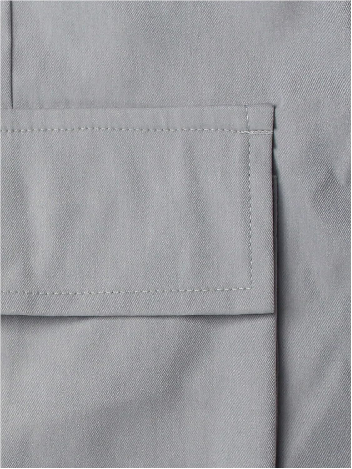 GORGLITTER Men's Baggy Cargo Pants High Waisted Wide Leg Dress Metal Slacks Work Pants Y2K Casual Trousers - Image 4