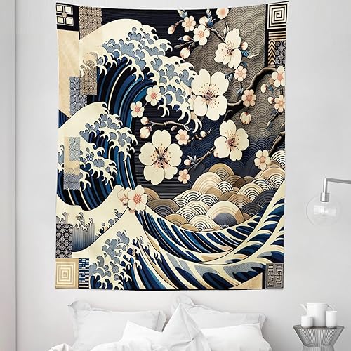 Miniatura 410 de Ambesonne Tapiz gótico, patio con hiedra encantada en la puerta antigua al bosque, colgante de pared ancho para dormitorio, sala de estar, 2-Verde