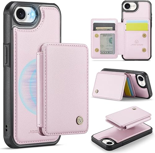 Hongxinyu Wallet Case for iPhone 17e/iPhone 16e Compatible with MagSafe for Men 
