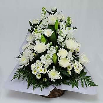 仏花　お供え花　初盆　法事　カトレア　百合　アレンジ お盆 初盆 新盆 墓参り お供え 花 お供え・法事・葬式に お供え