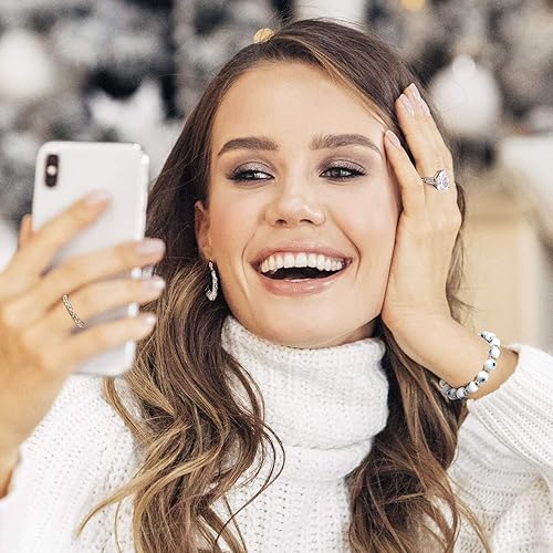 Miniatura 6 de Bling Jewelry Colorful- Pulsera elástica con cuentas de cristal turco translúcidas para protección contra el mal de ojo, para mujeres, adolescentes