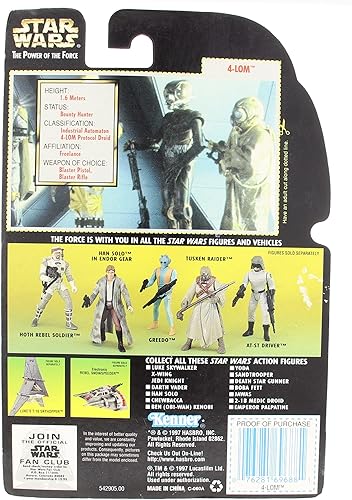 Miniatura 2 de Star Wars The Power of the Force Green Card 4-Lom figura de acción 375 pulgadas