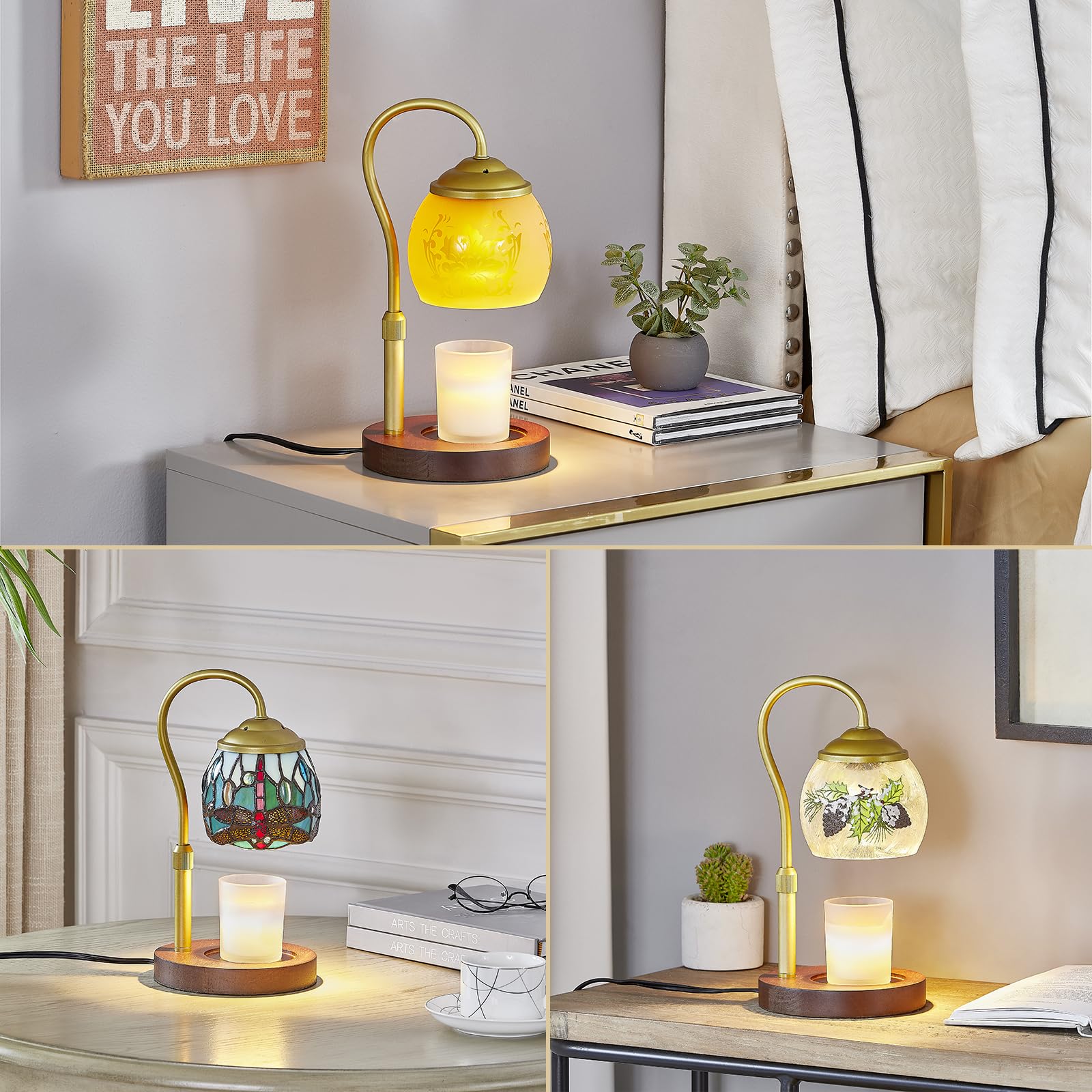 Amazon.co.jp: GlitzLamp キャンドルウォーマーランプ、キャンドル