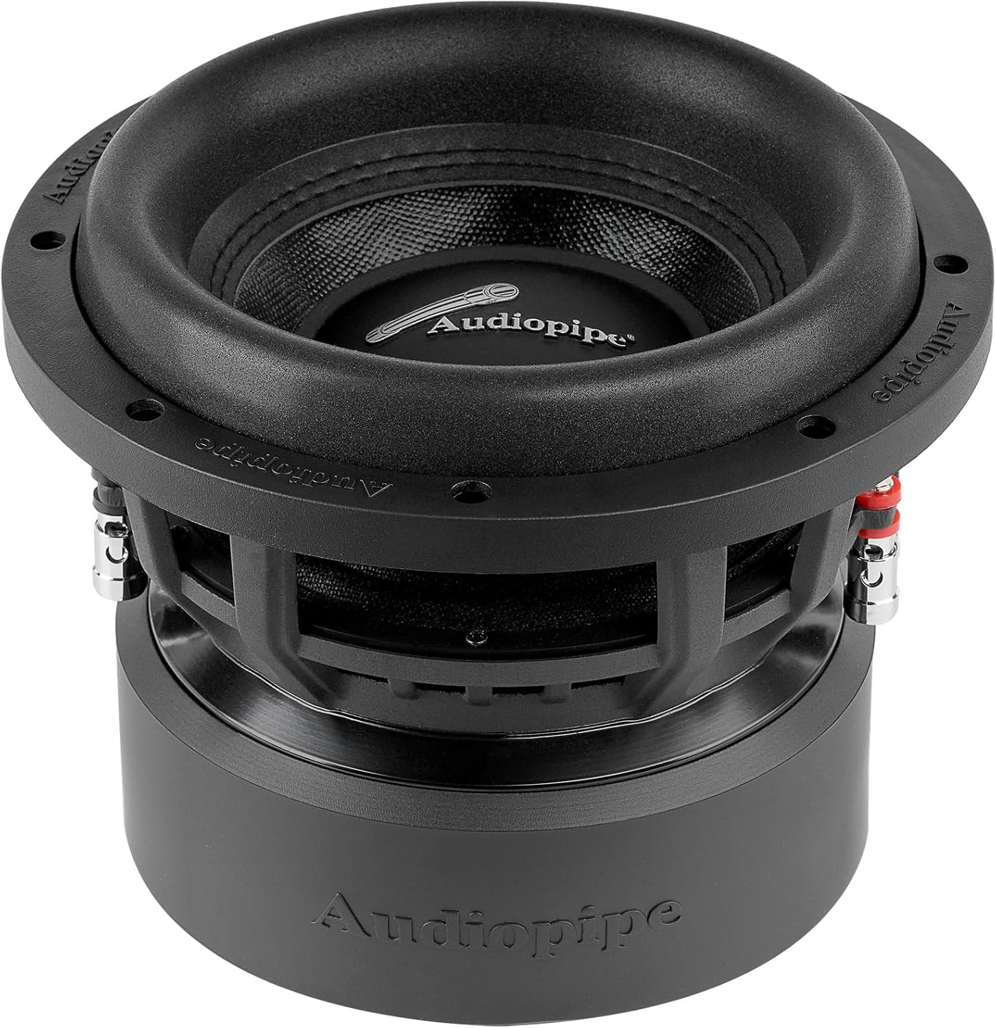 Audiopipe 8" Competition Subwoofer (TXX-BDX-8), Superior Performance, 1000W, 2 Magnets, BASV Voice Coil, Aluminum Basket, Multi-Connect Terminals, Stitching Surround, Non-Press Paper Cone, 2 x 4 Ohms