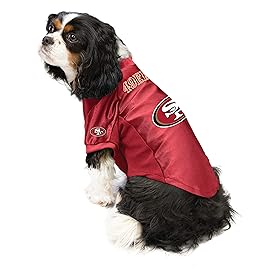 Littlearth NFL San Francisco 49ers Stretch Pet Jersey, Team Color, X-Small
