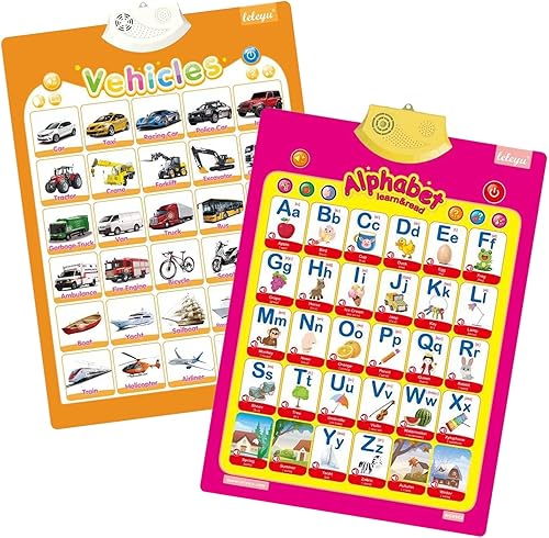 Miniatura 14 de Tabla de pared electrónica interactiva del alfabeto para niños, aprendizaje ABC para niños pequeños, juguetes de aprendizaje para niños pequeños