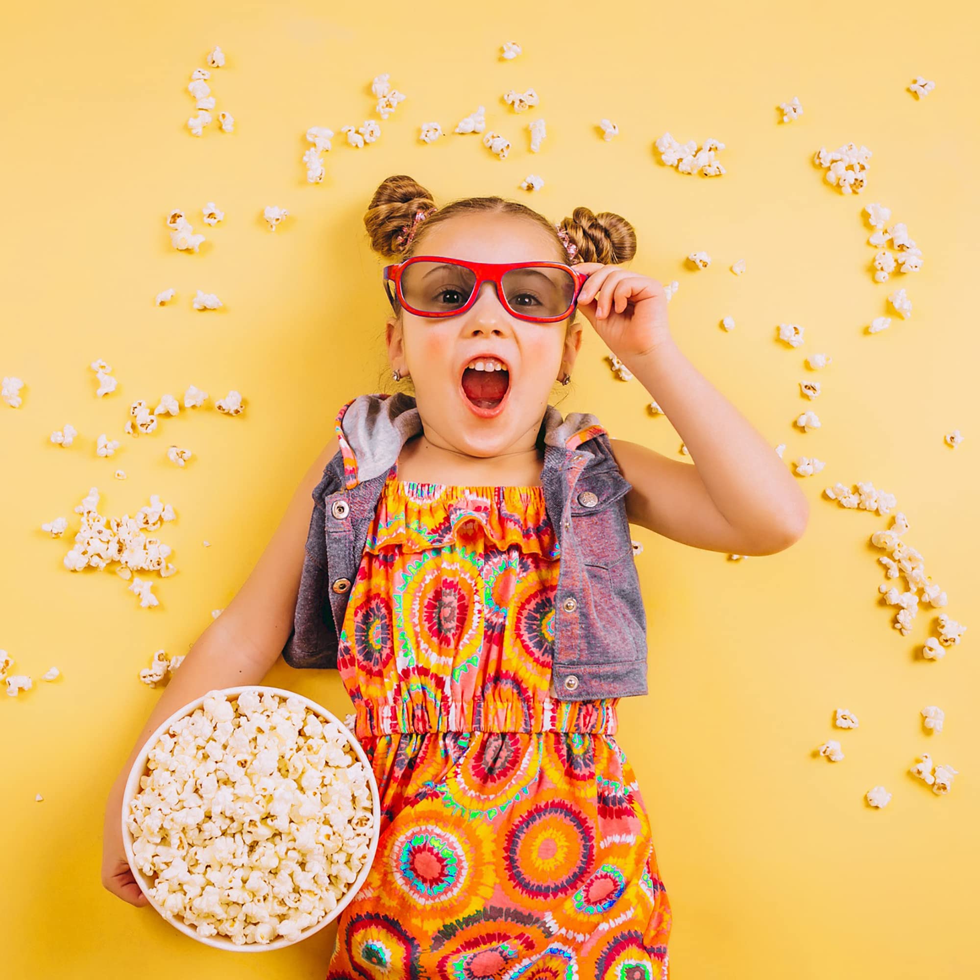 Jocca, Macchina per Popcorn 1500W, Senza Olio, Pronta in 3 Minuti, Capacità 280ml, Design Compatto