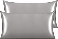 Vista 92 de NTBAY - Fundas de almohada de satén para cabello y piel, fundas de almohada sedosas de lujo con cierre de sobre.