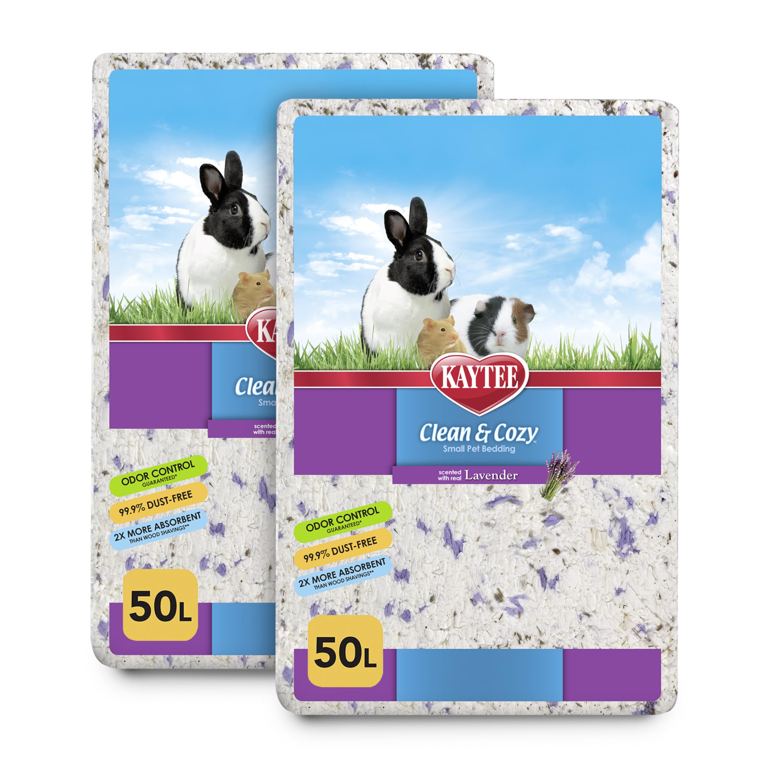 Kaytee Clean &amp; Cozy Paper Bedding with Lavender, 100 Liters