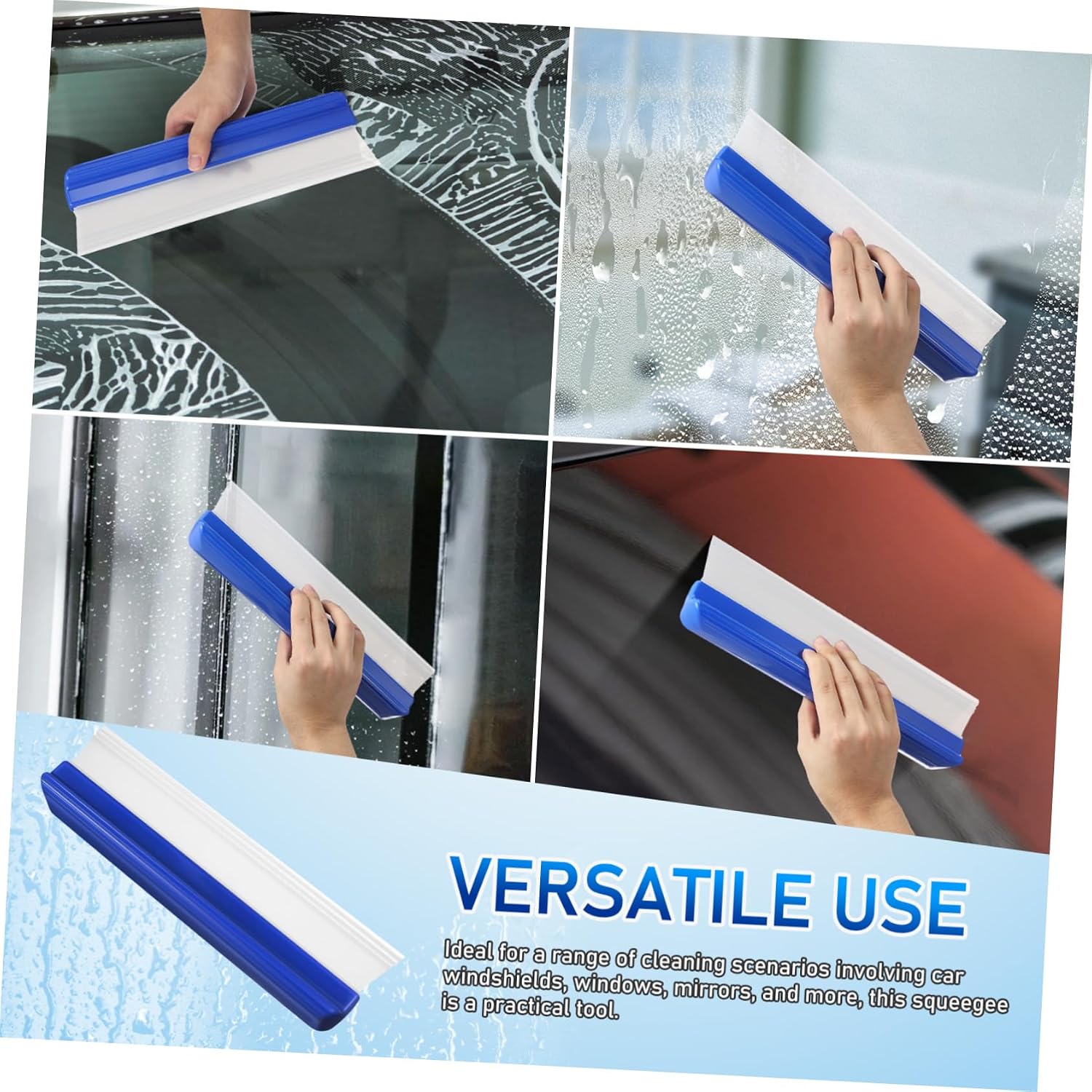 Mikinona Auto Window Cleaner Tool Windshield Squeegee Car Squeegee -Free Ergonomic Handle