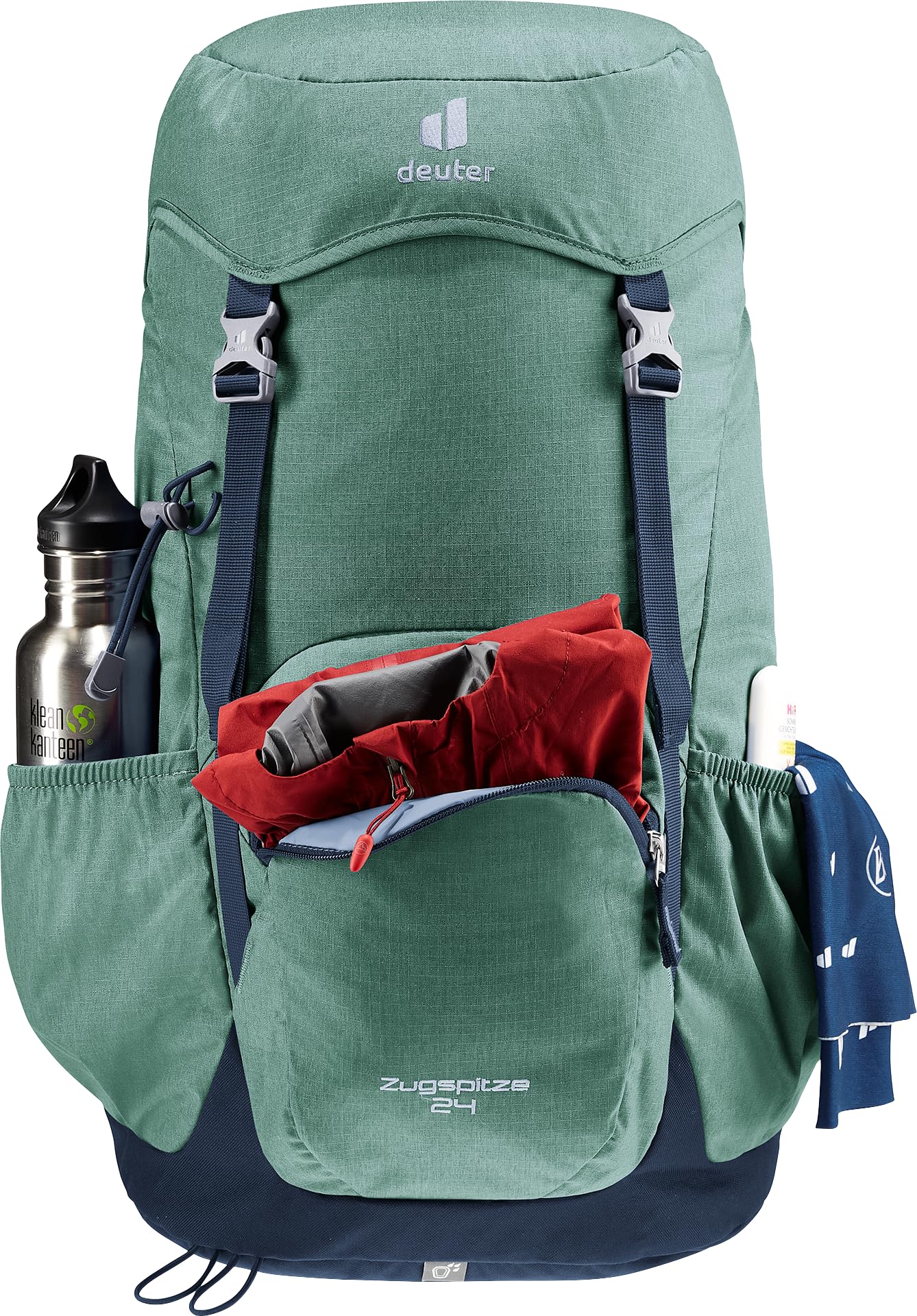 deuter Zugspitze 24 klasyczny plecak trekkingowy, Zielona, 24 Largo, Minimalistyczny