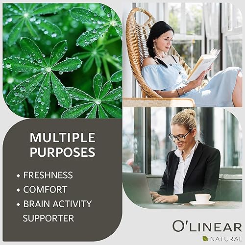 Miniatura 3 de O'Linear Deep Breathe Blend - Aceite esencial 100% puro de grado terapéutico, 0.3 fl oz, aromaterapia, apoya la función respiratoria, alivia la