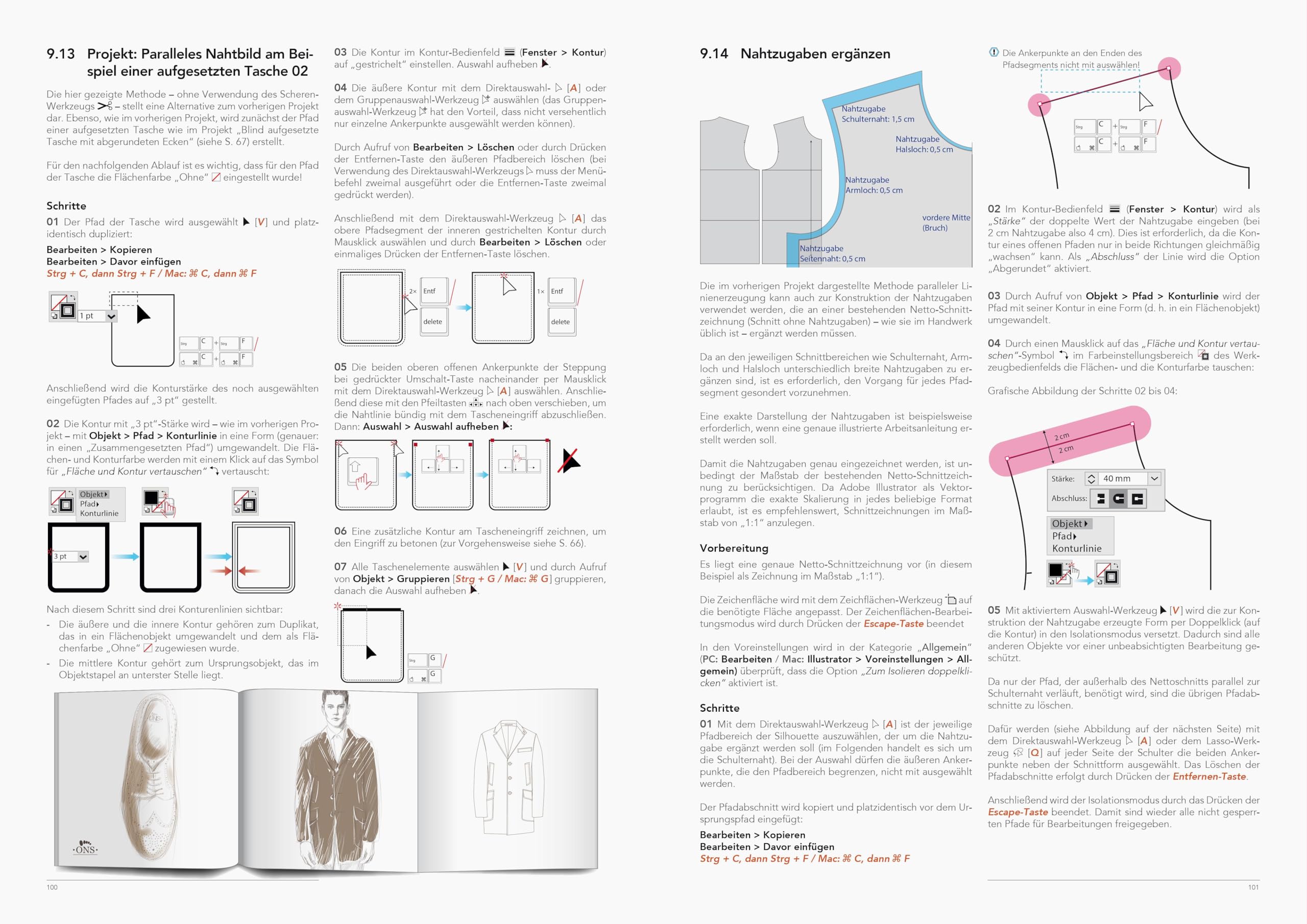 Modezeichnen 1 mit Adobe Illustrator. Einführung und fortgeschrittene Techniken