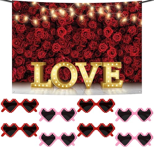 KatchOn, Cartel de amor para el dĂa de San ValentĂn, extragrande, 84 x 60 pulgadas, pĂxeles de plástico para gafas de San ValentĂn, paquete de 8, KatchOn, Cartel de amor para el dĂa de San ValentĂn, extragrande, 84 x 60 pulgadas, pĂxeles de plástico para gafas de San ValentĂn, paquete de 8,