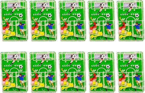 Miniatura 9 de Juguete de mano de mano de laberinto de fútbol eyector rompecabezas de juguete educativo de bolsillo para niños premios de fiesta mini catapulta