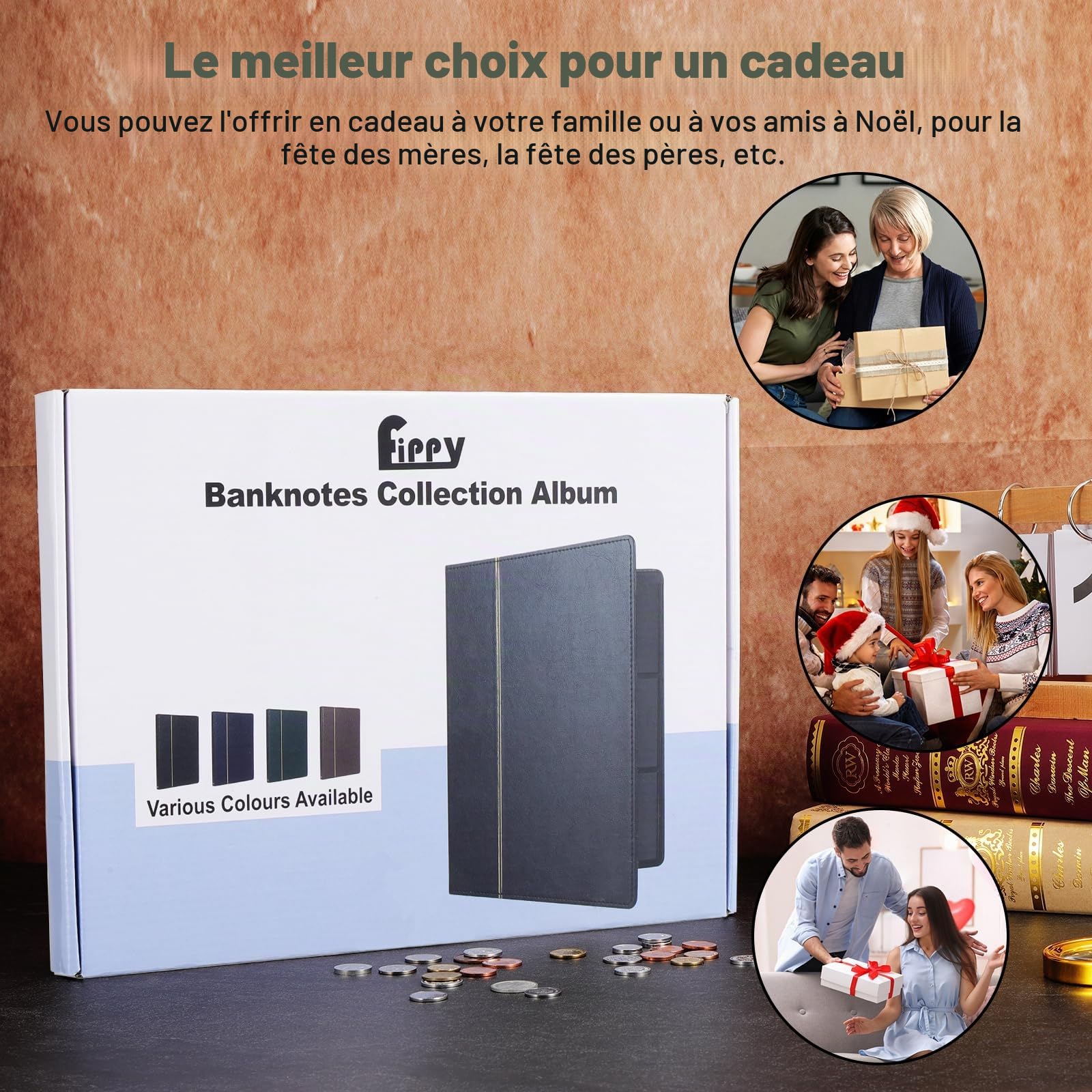 60 Pochettes Album Billet de Banque Collection, Album pour Billets de Banque, Classeur pour Billets de Banque Collection Billets, Timbres Touristique