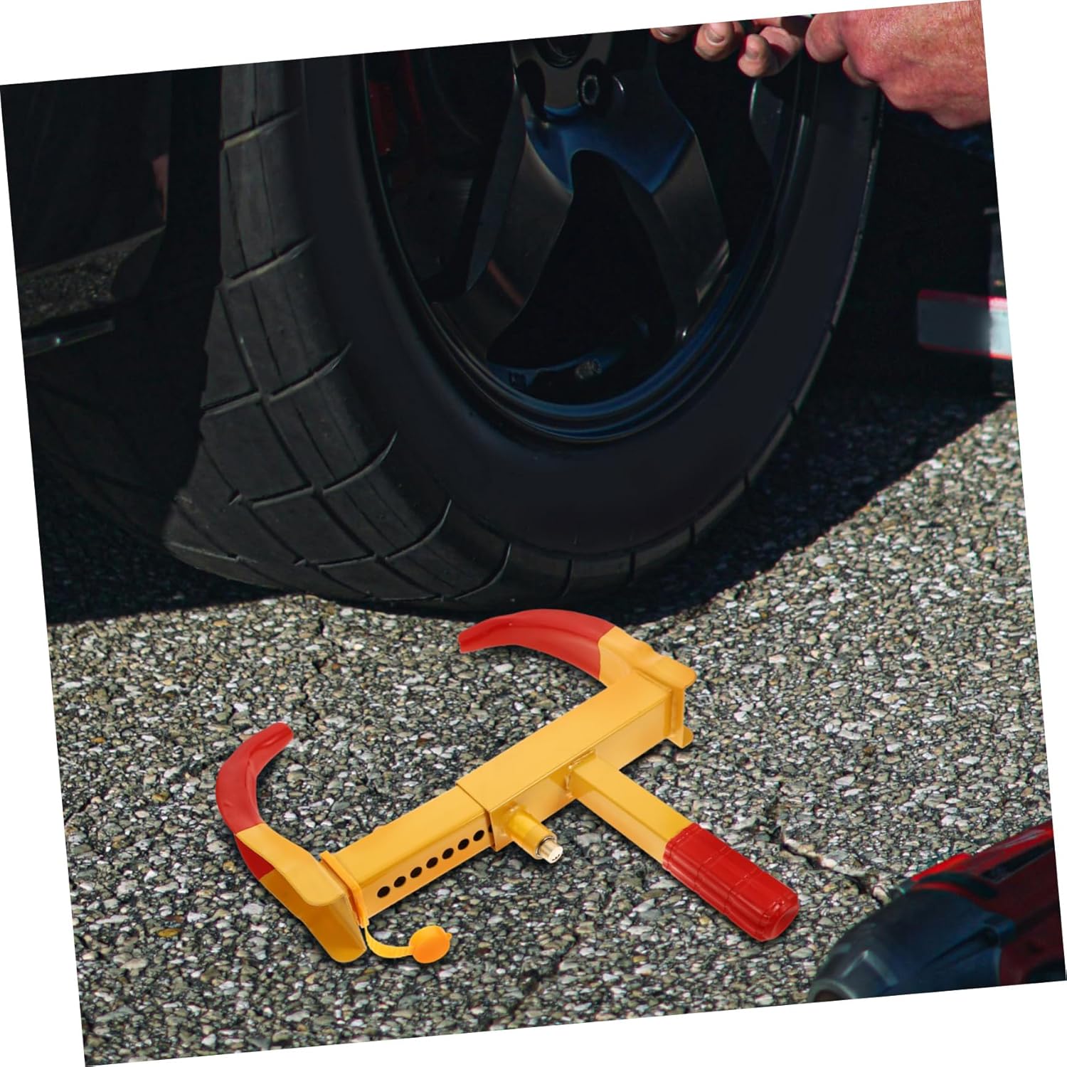 Cabilock Heavy Duty Wheel Lock Clamp for ATV Cars Trailers Motorcycles Theft Security Lock for Motorhome Camping